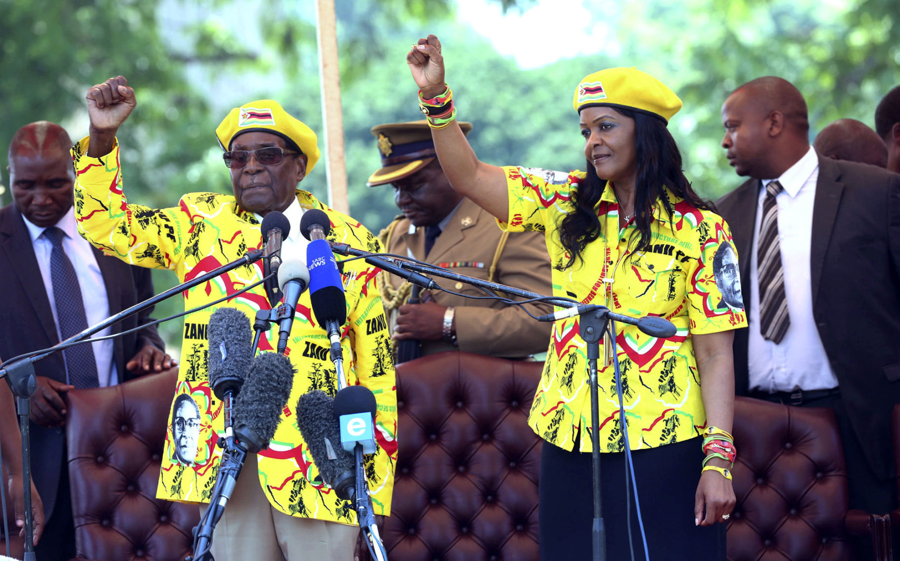 APTOPIX Zimbabwe Vice President Fired